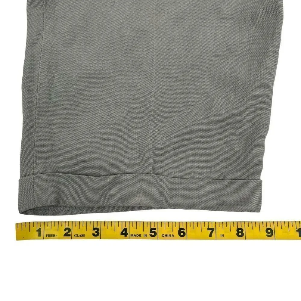 Tommy Bahama Mens Silk Front Pleats Full Length Relax Pants Gray Size 36